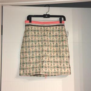 NWT Milly back zip pencil skirt